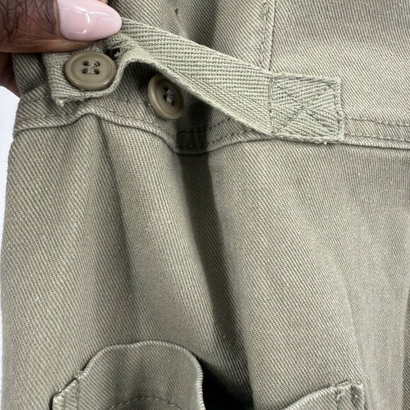 Z Supply Womens Sage Green Stretch Twill Jumpsuit Size S With Tags - Picture 9 of 9